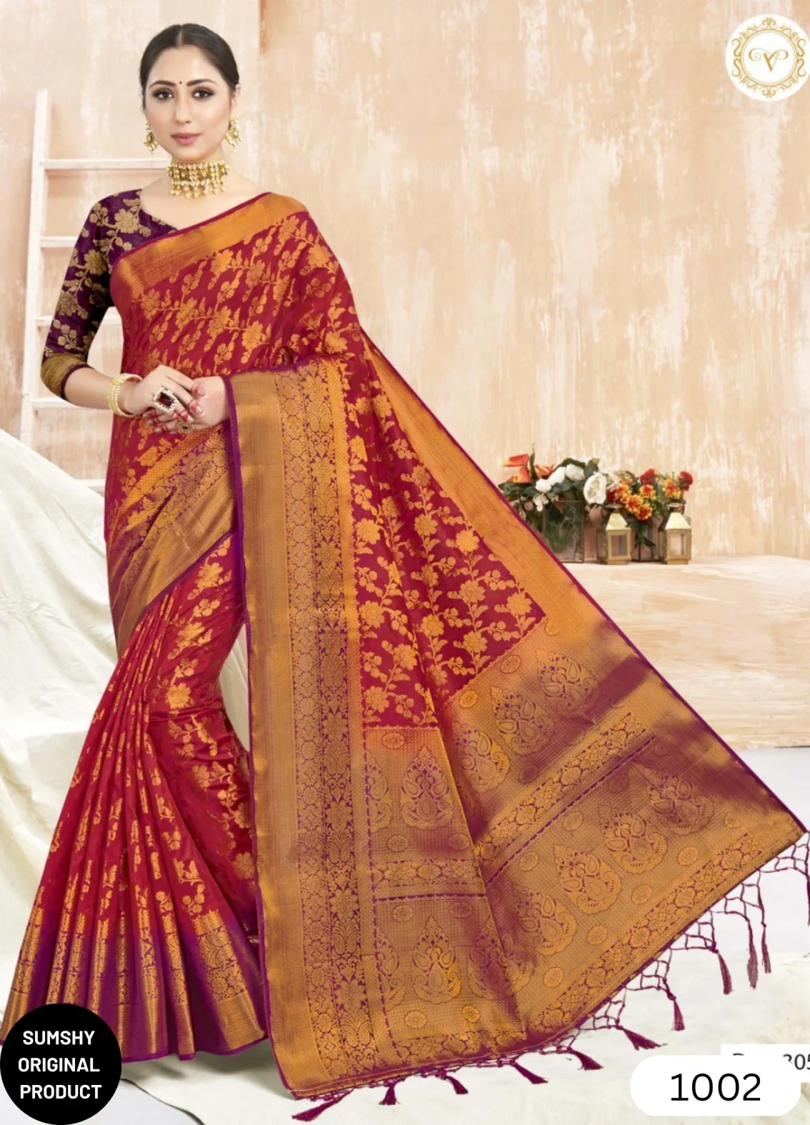 Buy Sumshy Palav Silk 6 Blatan Saree Online Collection 2023 - Eclothing