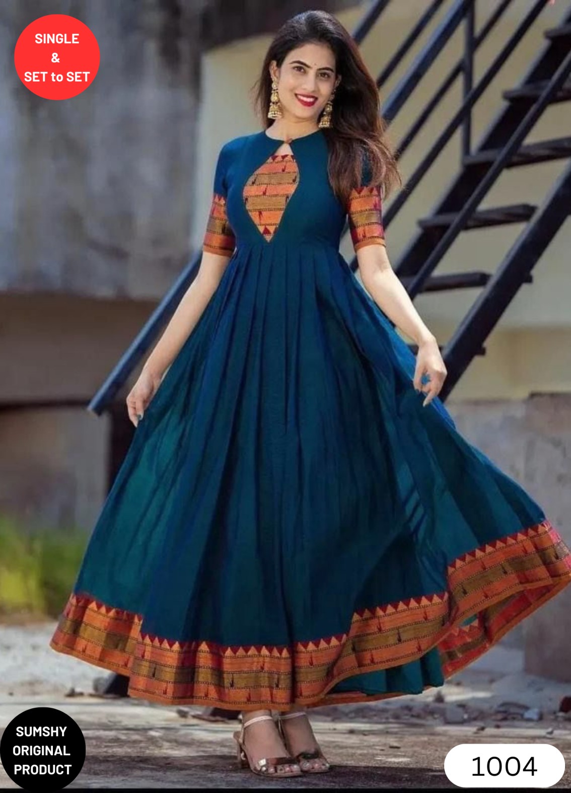 Buy - Narayan pet (cotton) Zari weaving work Gown Collection at Rs. 799  online from Royal Export in 2023 | Fashion, Gowns, Kurti