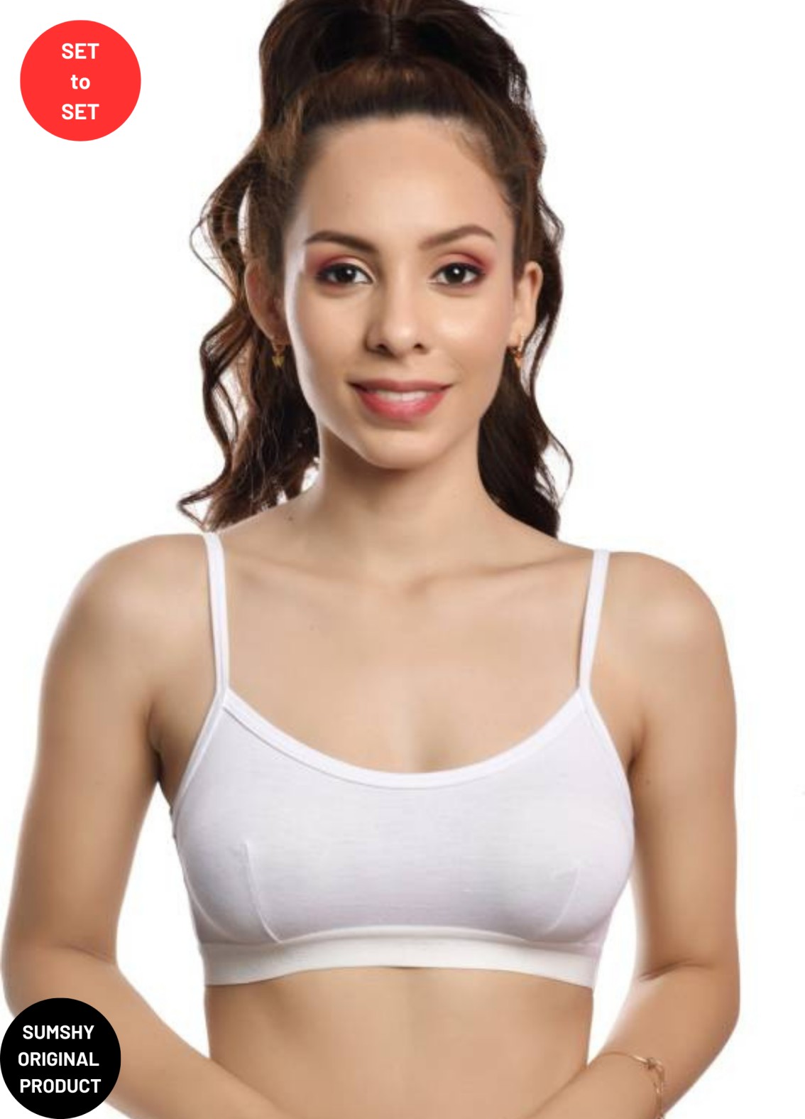 Buy Eclothing Womens Pure Cotton Slip Bra Wholesale 2023