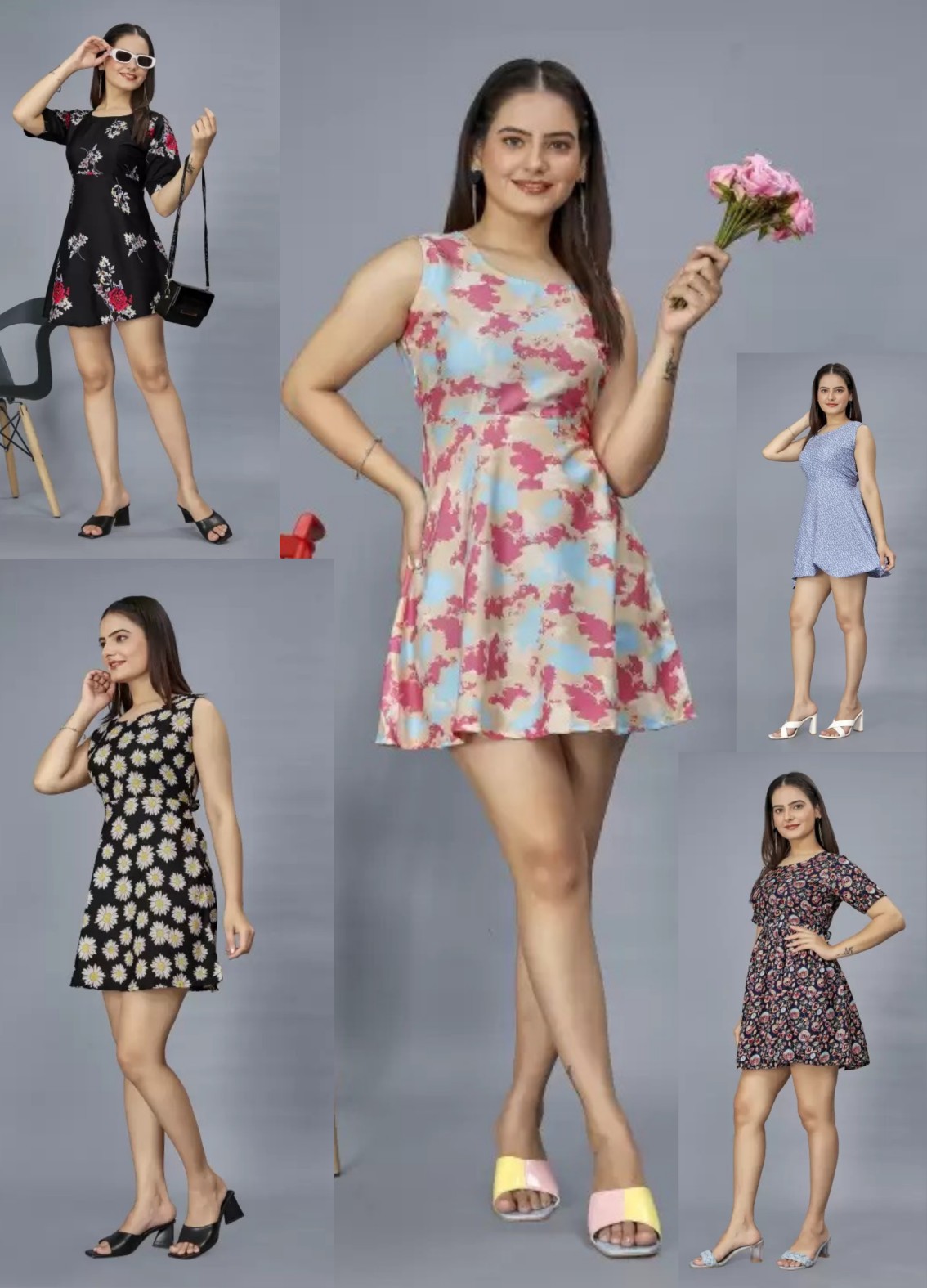 Buy PERFECT PRODUCTIONS dress womenslStylish Printed Knee length Dress For  Girls & Women' sl Casual Wear Dress, Partywear Dress, One Piece Dressl  WHITE_ XL Online at Best Prices in India - JioMart.