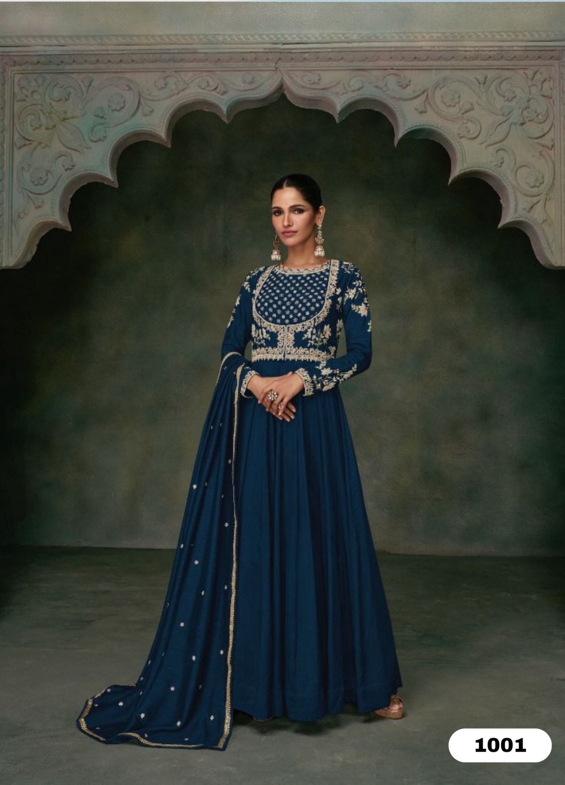 Full Sleeve Gown For Raksha Bandhan • Anaya Designer Studio | Sarees, Gowns  And Lehenga Choli
