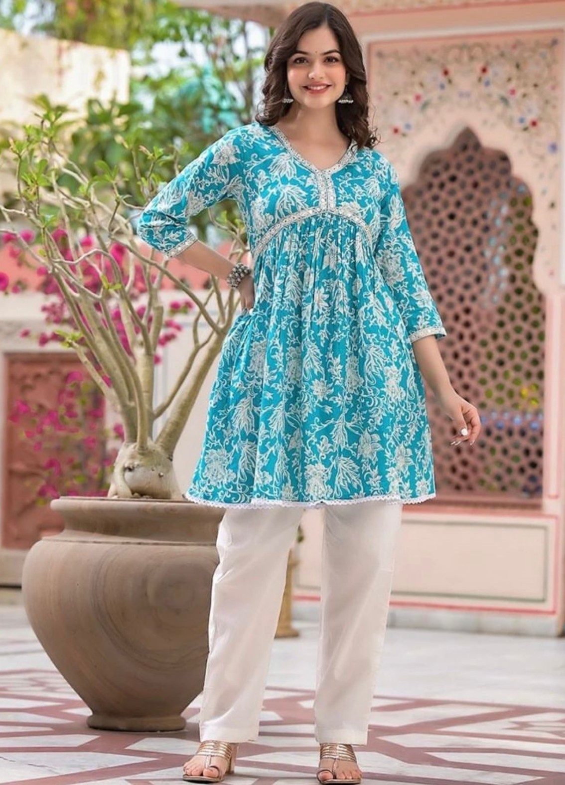 Buy Baby Girl Western Dress Set of 2 Top & Pants Online- Pyarababy.com –  PyaraBaby