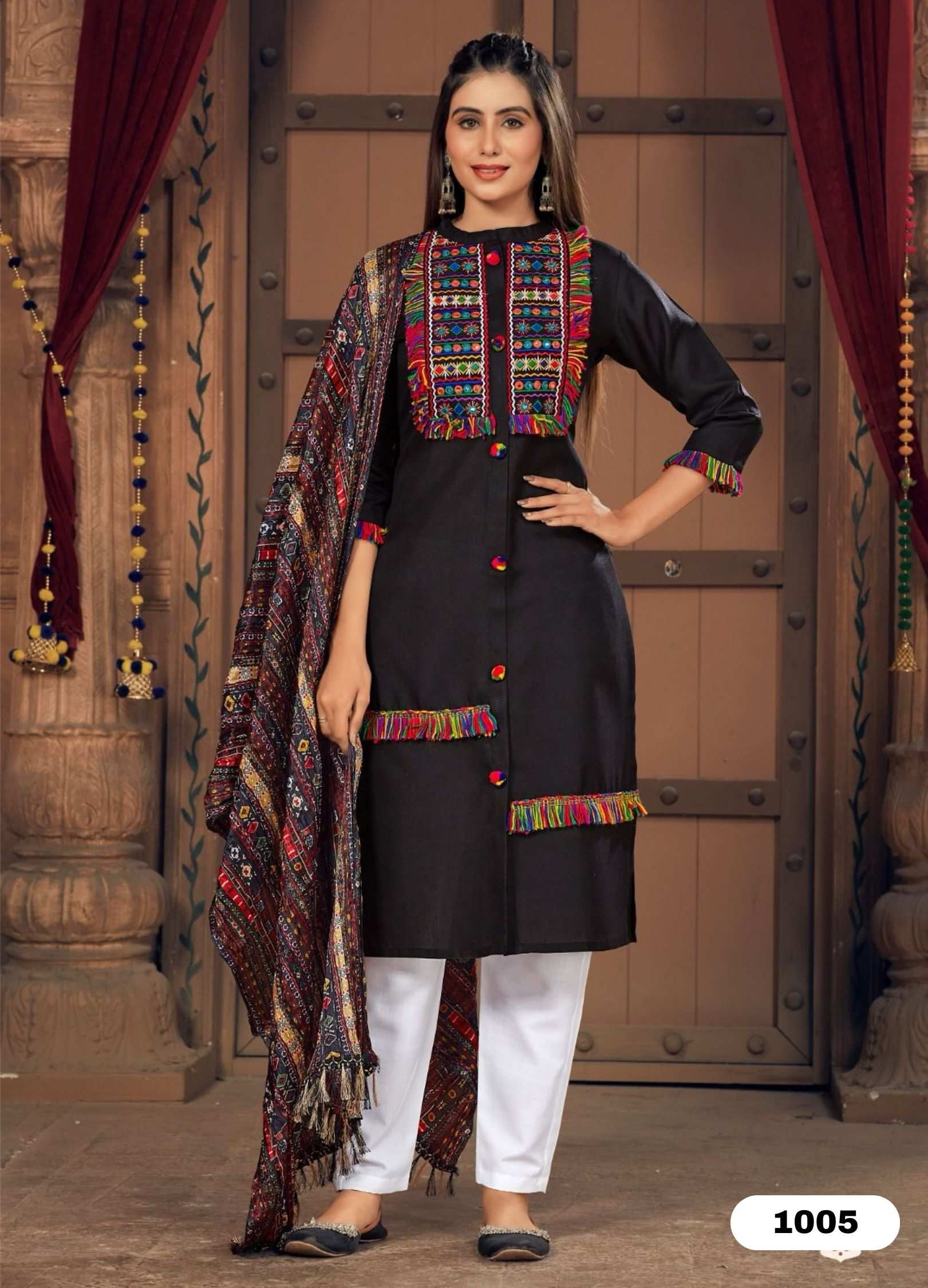 LADIES FLAVOUR RUHANA VOL 5 READYMADE HEAVY EMBROIDERY KURTI BOTTOM WITH  DUPATTA WHOLESALER 0 395 BEST DISCOUNT SUPERB FANCY LATEST CATALOGUE 2023 -  Rehmat Boutique