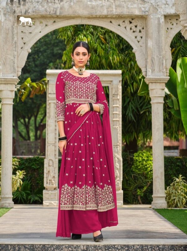 Senhora Rumana Fox Georgette Ladies Anarkali Suit Dress 2025