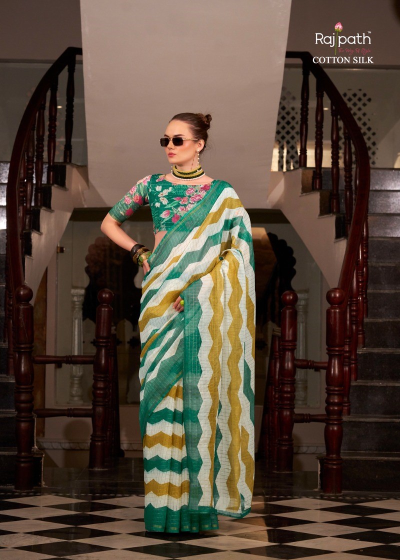 Rajpath Rang De Basanti Linen Cotton Silk Saree 2025