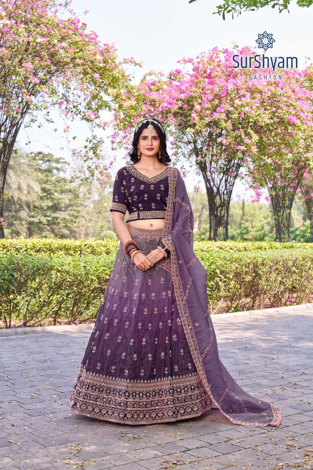 You are currently viewing Surshyam Bhavnagar Gold Crush Silk Wedding Lehenga Choli 2025