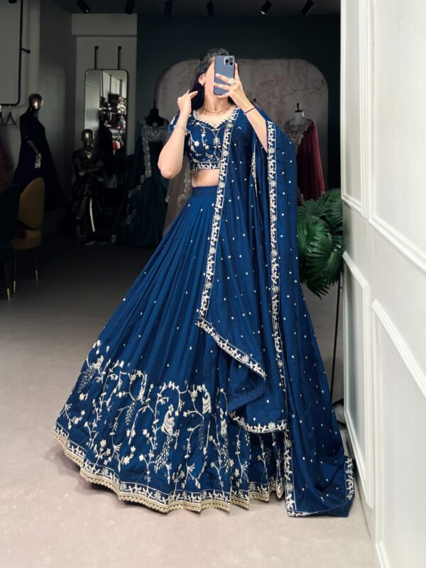 WMN 1404 Vichitra Silk Embroidery Work Lehenga Choli 2025