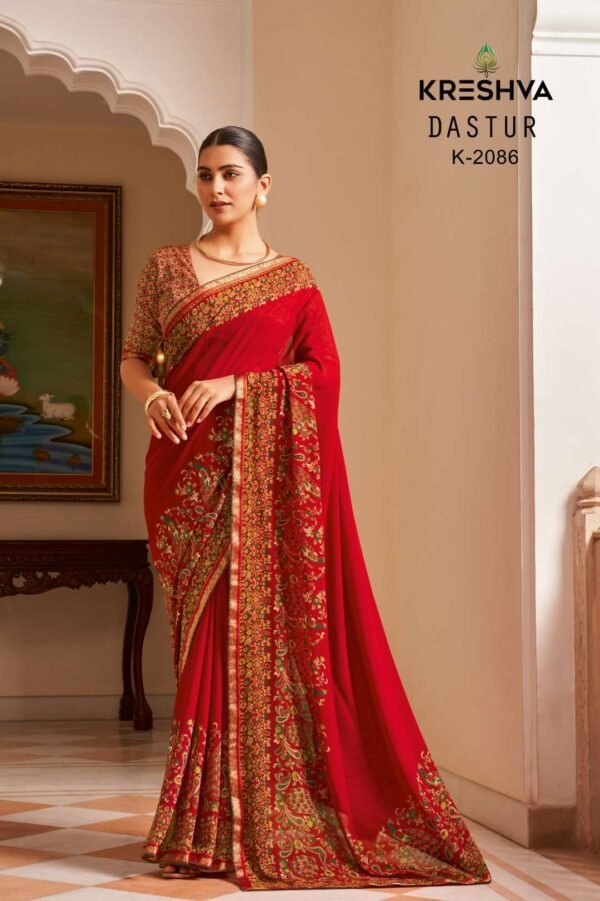 Kreshva Dastur Dani Georgette Printed Saree 2025