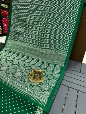 SSF1126 Modal Silk Ajarakh Printed Saree 3