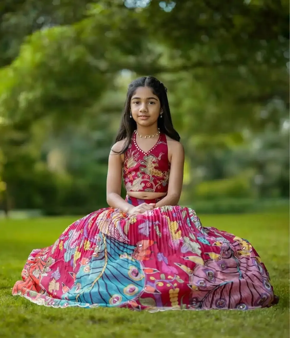 Baby 229 Heavy Natural Crep Kid Wear Lehenga Choli Baby 229 Heavy Natural Crep Kid Wear Lehenga Choli - Image 1