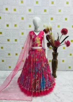 Baby 229 Heavy Natural Crep Kid Wear Lehenga Choli - Image 2