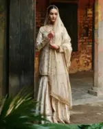 C585 New Pakistani Kurti Plazzo Set With Organza Silk Dupatta
