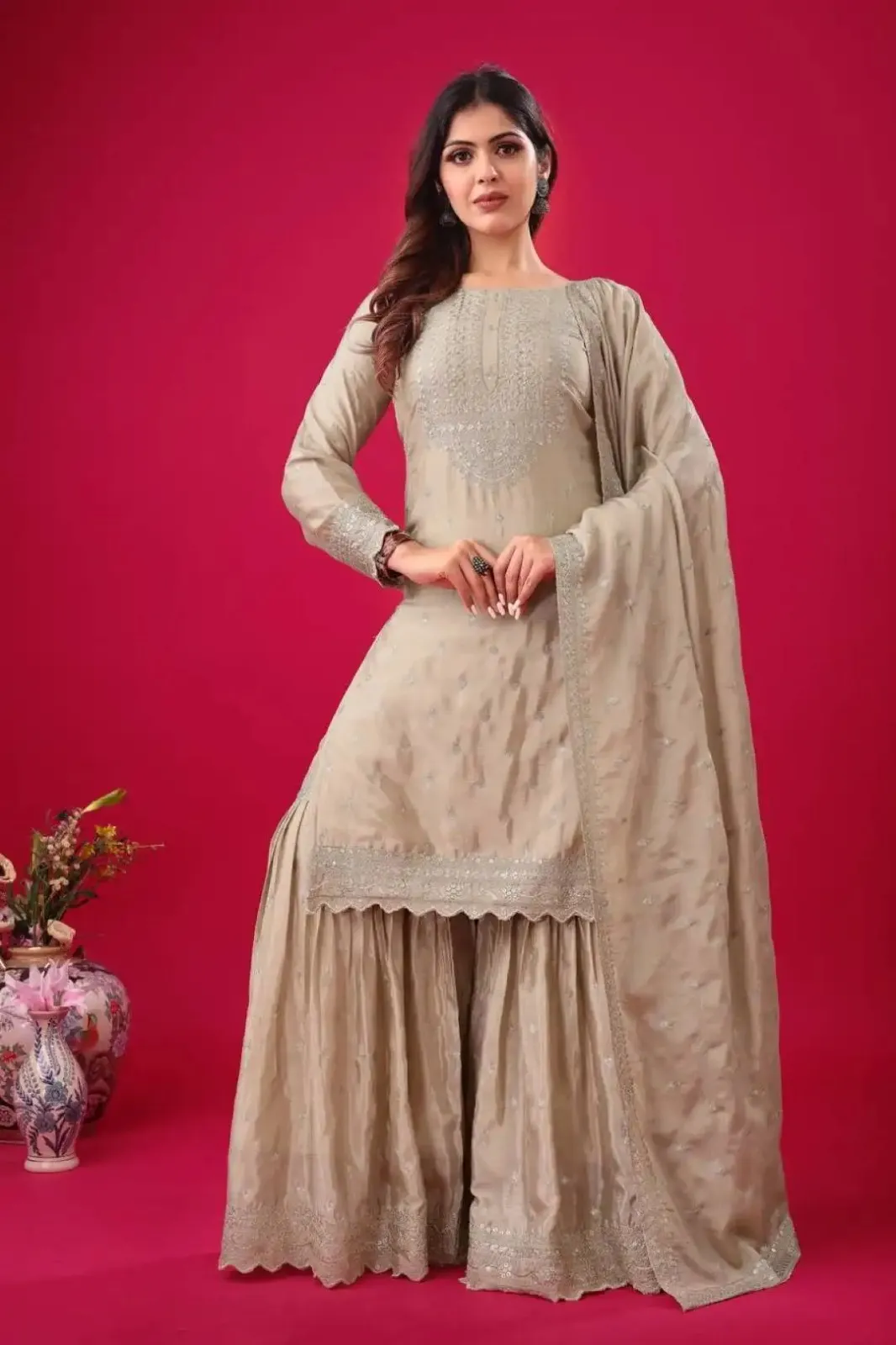 Sabina 5006 Pakistani Readymade Sharara Suit Sabina 5006 Pakistani Readymade Sharara Suit - Image 1