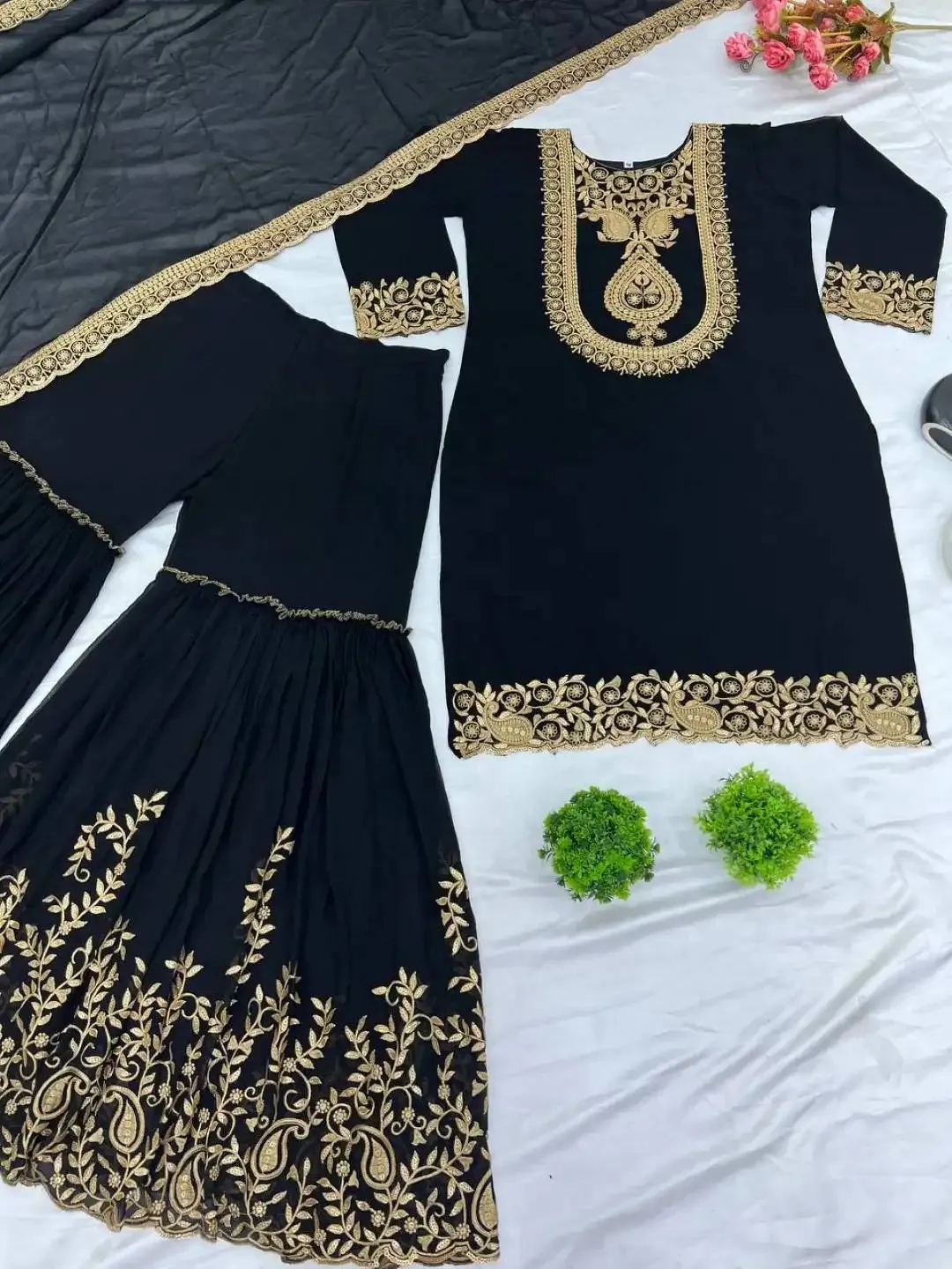 Sabina 5242 Georgette Gharara Pakistani Readymade Collection Sabina 5242 Georgette Gharara Pakistani Readymade Collection - Image 1