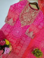 Zarin Vol 38 Red Chinnon Readymade Dress Collection - Image 3