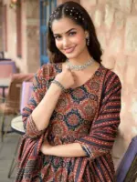 Aradhna 2038 Rayon Printed Kurti Pant With Dupatta Below 1000 - Image 2