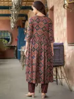 Aradhna 2038 Rayon Printed Kurti Pant With Dupatta Below 1000 - Image 3