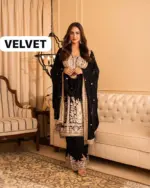 C585 1416 Heavy Velvet Embroidery Festival