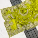 CKS 0306 Zimmy Choo Embroidery Wedding Saree - Image 2