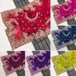 CKS 0306 Zimmy Choo Embroidery Wedding Saree - Image 8