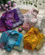 CKS YASHVI Mirror Work Georgette Designer Saree - Image 2