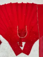 Deepika 5857 Red Foux Gorgette Anarkali Suit Collection - Image 3