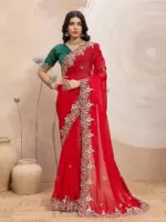 Kiara Disha 1 Soft Space Silk Party Wear Saree - Image 5