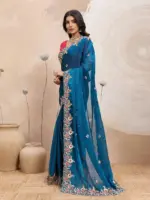 Kiara Disha 1 Soft Space Silk Party Wear Saree - Image 6