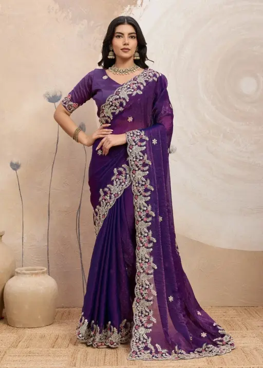 Kiara Disha 2 Soft Space Silk Party Wear Saree Wholesale