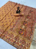 Laxmi 952 Soft Rajwadi Pashmina Silk Saree Wedding Collection - Image 4