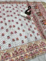 Laxmi 952 Soft Rajwadi Pashmina Silk Saree Wedding Collection - Image 5