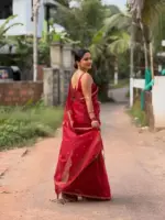 Laxmi 953 Soft Lilan Slab Festival Saree Collection - Image 3