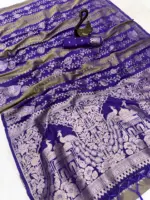 Laxmi 954 Tissue Georgette Silk Festival Wear Saree - Image 3