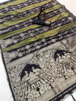 Laxmi 954 Tissue Georgette Silk Festival Wear Saree - Image 5