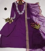 Laxmy 1510 Purple D Chinnon Readymade Dress - Image 2
