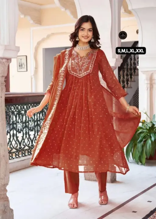 Laxmy Vol 12 Cotton Anarkali Readymade Dress Collection