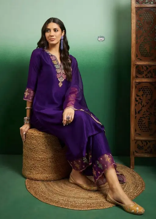 Laxmy Vol 18 Viscose Chanderi Kurti Pent With Dupatta Below 1000