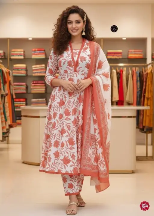 Laxmy Vol 25 Cotton Slub Printed Anarkali Suit Collection