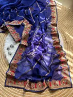 MHV Apasara Pure Georgett Saree Festive Collection - Image 3