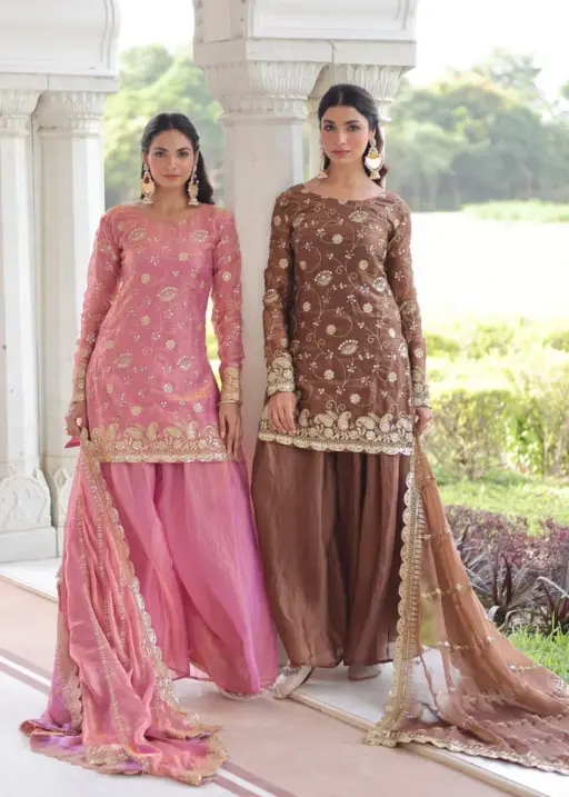 Mohini 9300 Fendy Sarara Suit With Embroidery Work