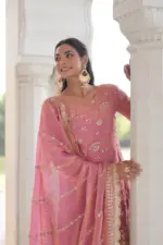 Mohini 9300 Fendy Sarara Suit With Embroidery Work - Image 3