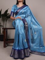 WMN 7909 Rumali Silk Festival Wear Saree Below 1000 - Image 4