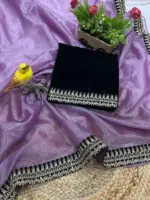 RC1 6034 Soft Twill Net Saree Collection Below 1500 - Image 4