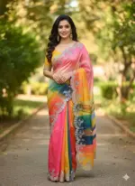 RC1 Vol 77 Chinnon Digital Printed Party Wear Saree