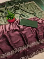 RC1 Vol 78 Fandy Satin Saree With Jarkhan work - Image 4