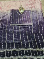 RC1 Vol 80 Fendy Sattin Emrodairy Saree Party Wear Collection