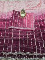 RC1 Vol 80 Fendy Sattin Emrodairy Saree Party Wear Collection - Image 3