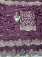 RC1 Vol 81 Star Georgette Silk Festive Wear Saree Collection - Image 2