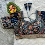 Ruhi Vol 62 Velvet Bridal Wedding Blouse Diamond Work - Image 4