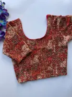 Ruhi Vol 63 Stretchable Cotton Kalamkari Printed Blouse - Image 3